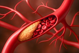 动脉阻塞胆固醇堆积图