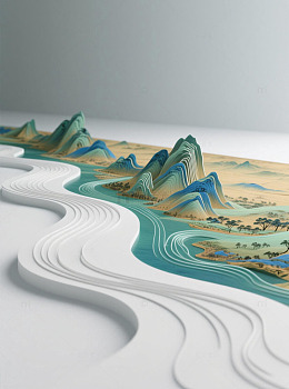 千里江山立体图