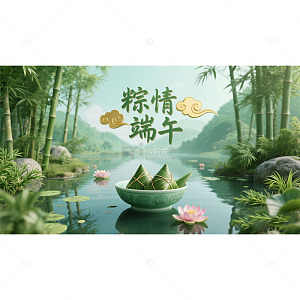 端午主题背景插画
