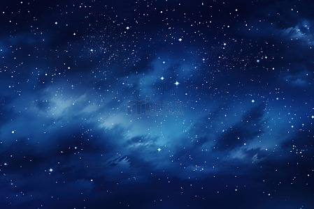 深蓝色的星空背景
