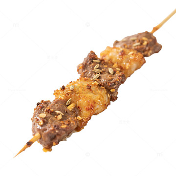 烤肉烧烤羊肉串美食夏天猪肉串