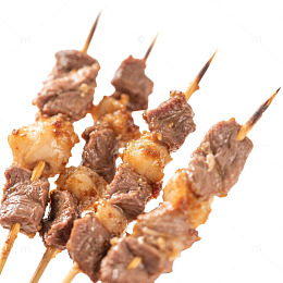 烤肉烧烤羊肉串美食夏天