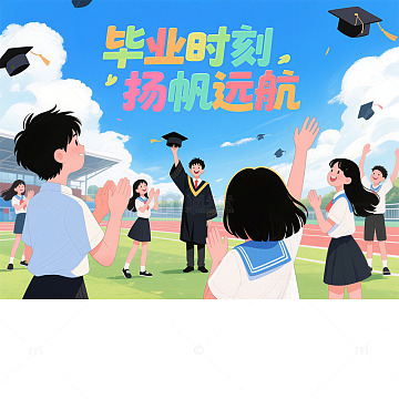毕业季背景图扬帆远航
