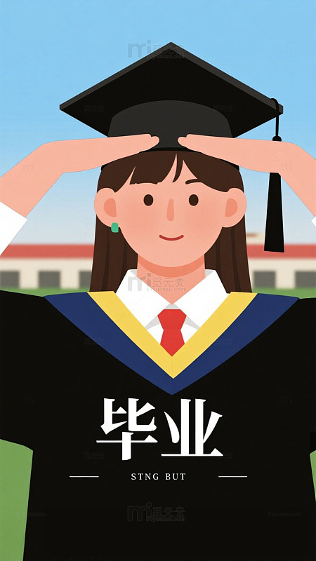 毕业快乐背景海报