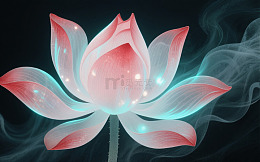 清幽的莲花背景