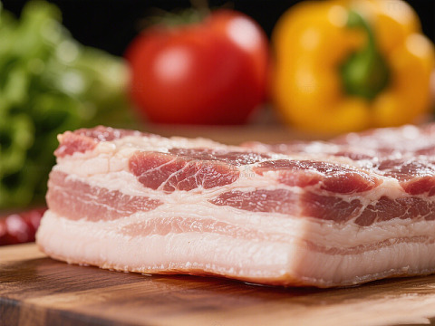 新鲜标准五花肉猪肉类食材物
