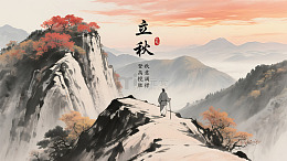 立秋登高海报