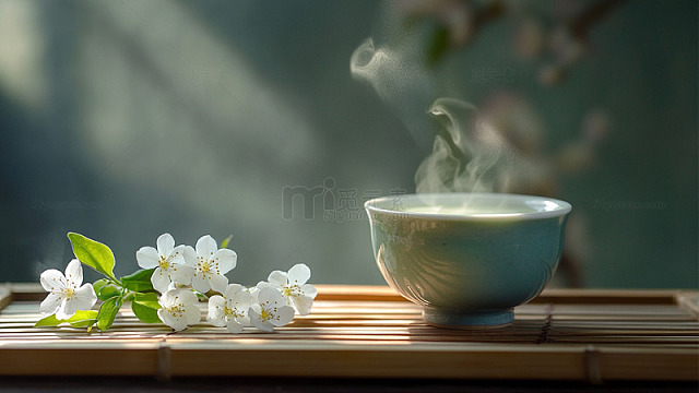茉莉花茶竹茶盘1