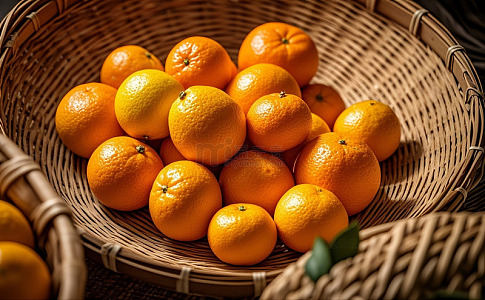 橙子竹篮柑橘 1