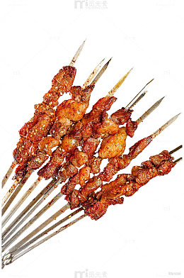 美食烧烤铁签羊肉串