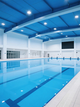 现代简约设计室内游泳馆