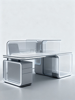 现代简约办公桌设计