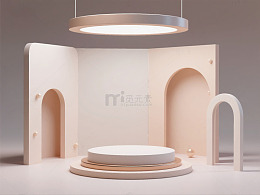 简约几何造型产品展示台