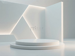 简约几何造型电商产品展示台