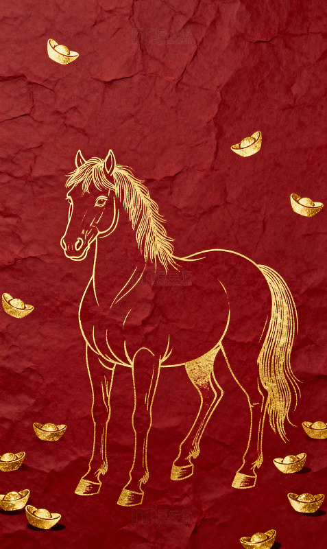 暗红金色线条背景