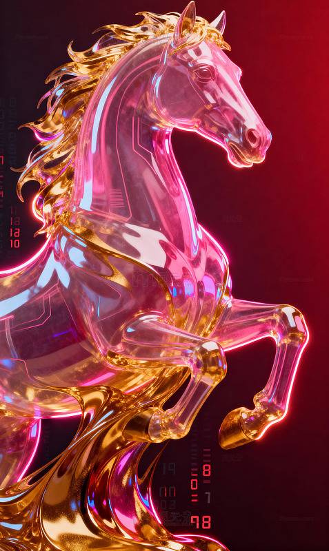 深红荧光金流体马