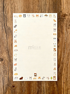 可爱小动物信纸