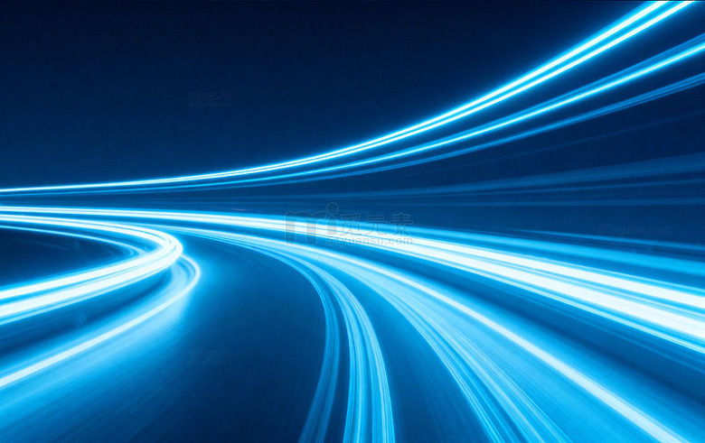 深蓝基调全息线条 1