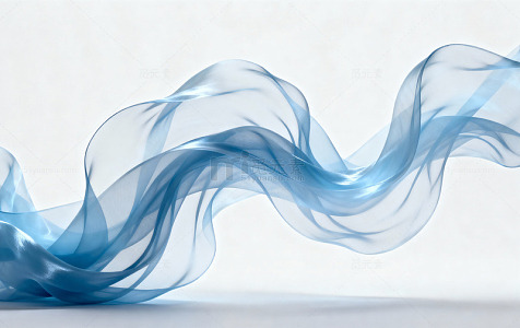 浅蓝丝绸白色空间