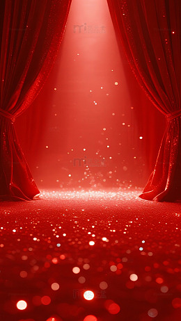 红色光束纵深感