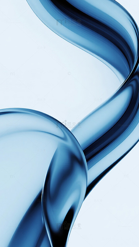 蓝白流动纹理简约背景图