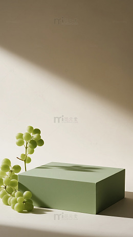 浅棕光影几何创意电商活动展台背景