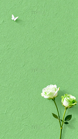 绿色小花背景