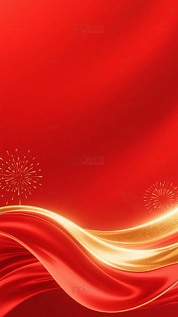 红色鎏金渐变背景