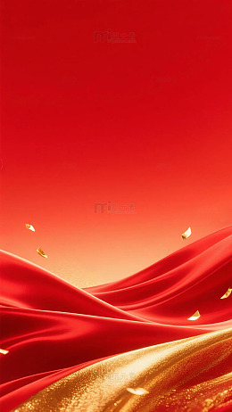 红色丝绸渐变背景
