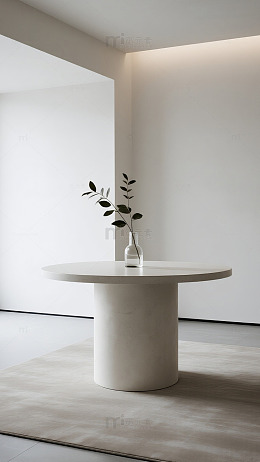 现代简约白色空间场景