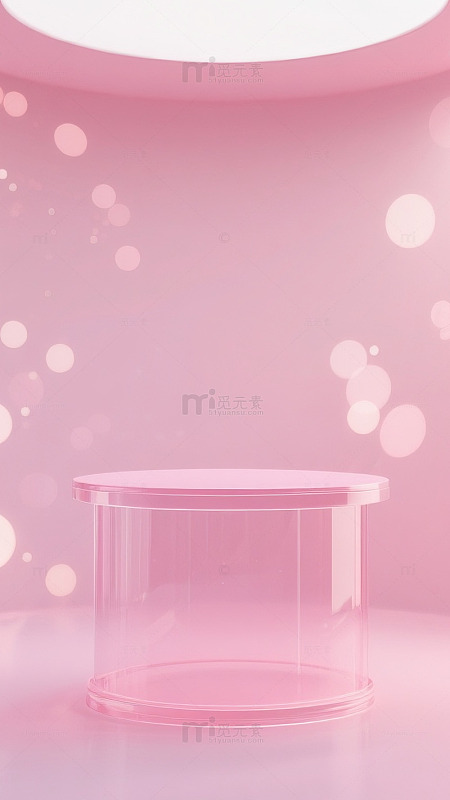 粉色圆点电商促销可爱活动背景