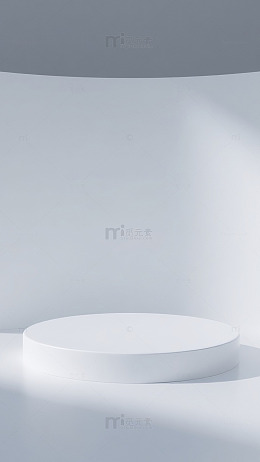 灰蓝渐变电商展台简约产品背景