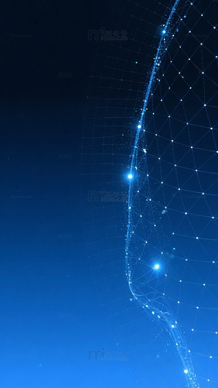 深蓝科技线条未来感背景