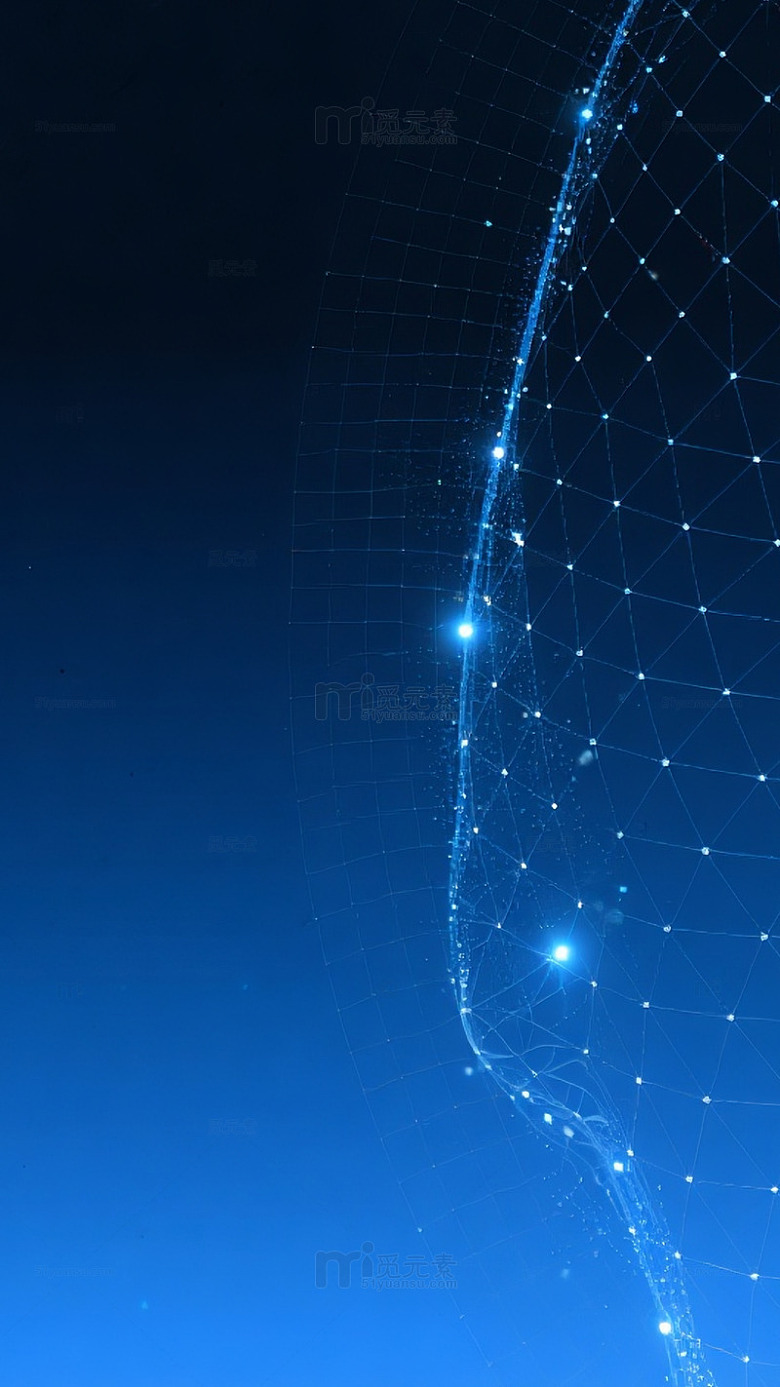 深蓝科技线条未来感背景
