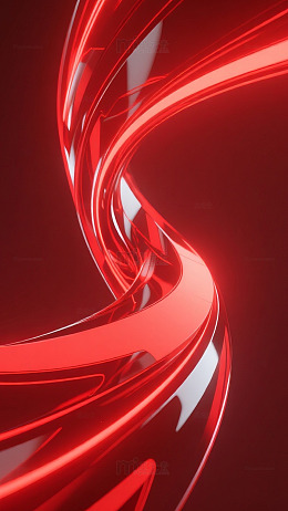 红黑动感曲线时尚背景