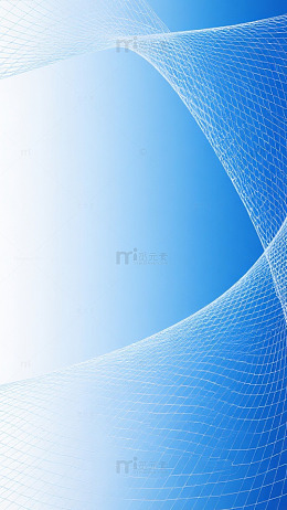 浅蓝网格线条科技背景