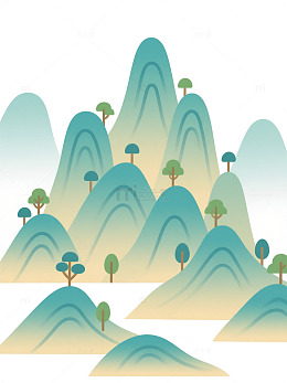 祥云山无缝背景底纹 重阳节背景图