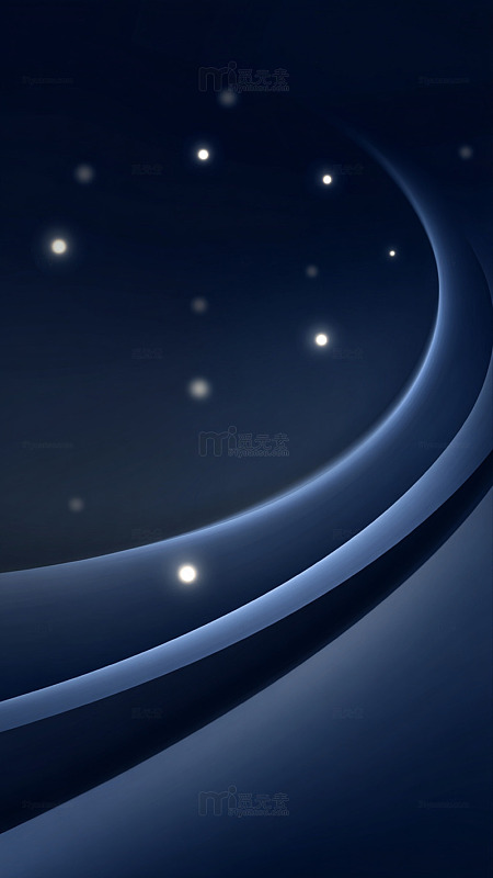 深蓝星空梦幻背景图