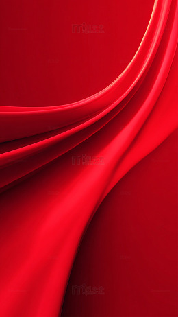 红色流体抽象艺术背景