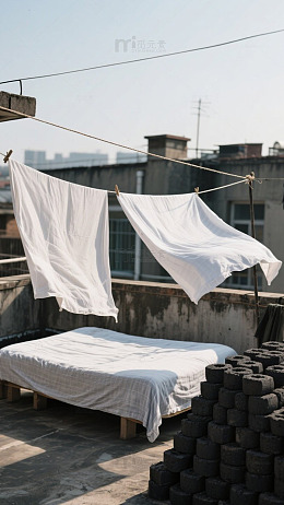 城市天台晾晒日常
