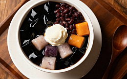 红豆芋圆甜品美食摄影