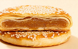 糖心芝麻烧饼特写