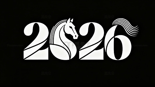 马年数字艺术图案1