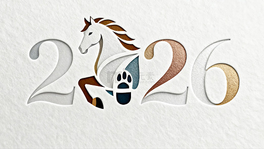 马年艺术字2026设计素材
