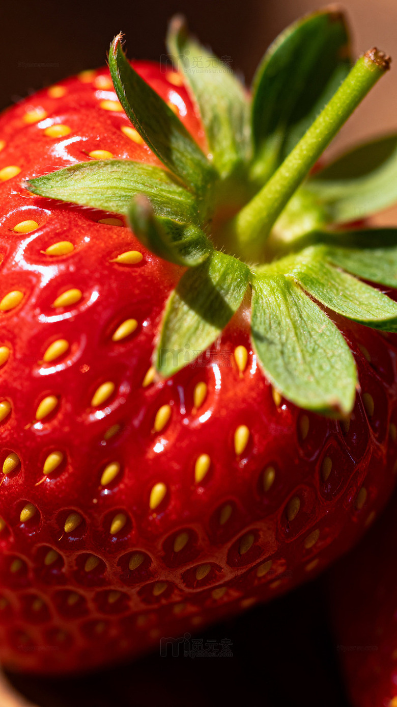 特写草莓新鲜水果摄影