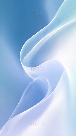 蓝白渐变流动艺术图案