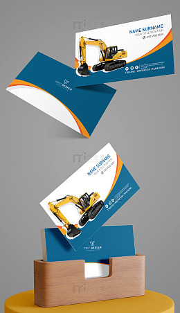 挖机名片模板