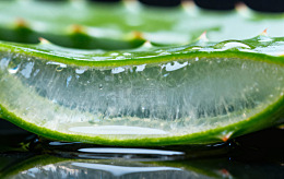 清新芦荟特写摄影