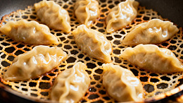 煎饺美食特写摄影图片