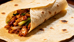 美食摄影卷饼小吃